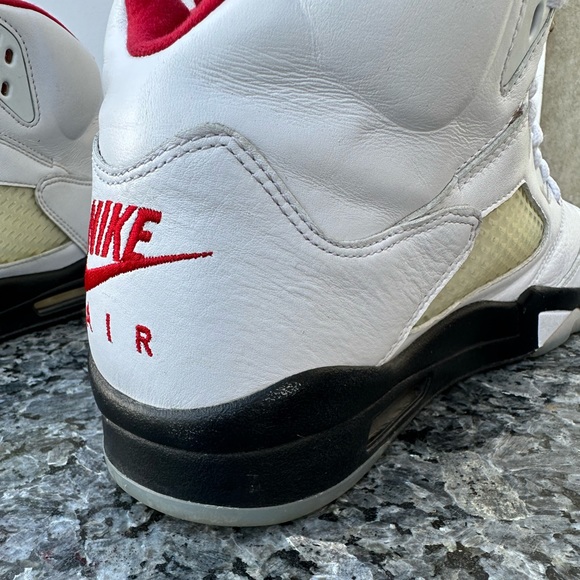 Nike Air Jordan 5 Retro Fire Red (2020) White Shoe Men\'s Size 12 DA1911-102 main image 5